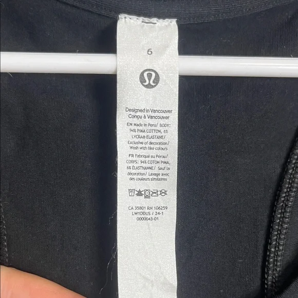 lululemon athletica Black Tank Top - Picture 2 of 5